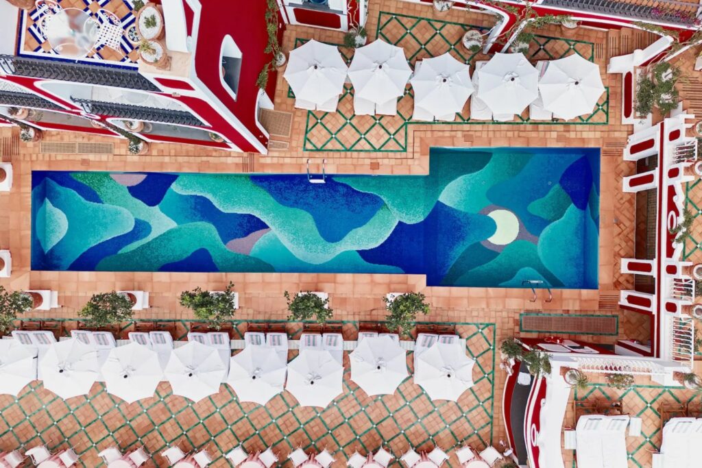 Le Sirenuse in Positano, with vaulted ceilings and views over the Amalfi Coast