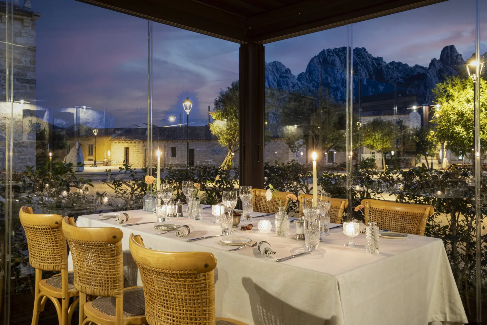 A table at Giagoni in Piazza in San Pantaleo